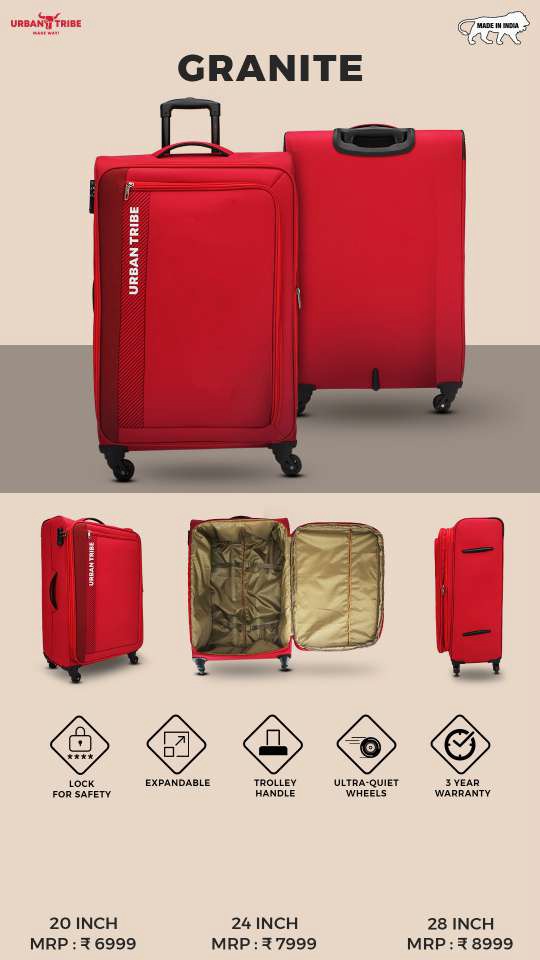 GRANITE – Expandable Soft Trolley Luggage